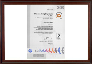ISO14001 Quality Certification